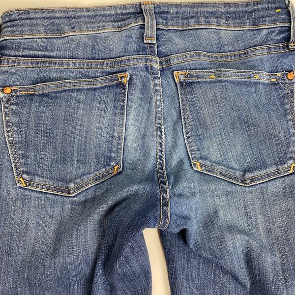 Pilcro and the Letterpress Mid Rise Jeans Skinny Anthropologie Blue Womens Sz 25 - Picture 6 of 12